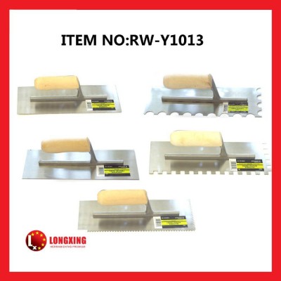 Factory Supply High Quality 280x115mm Notched Steel Trowel