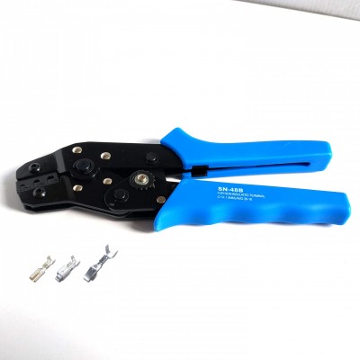 SN-48B capacity0.14to1.5mm2 ratcheting non-insulated terminal tools ferrule crimping plier electrical wire crimping tool