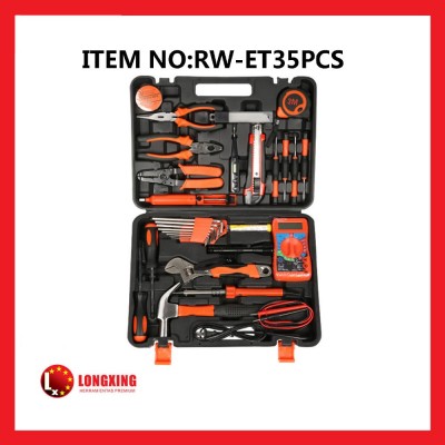 Factory Supply Hot sale professional Electrical 35pcs tool set home tool set Household Tool Set home appliance maintenance