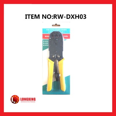 rw-dxh03 Factory Supply Network Cable Crimp Tool For crimping modular plug set ,RJ11/RJ12/RJ45/RJ22 Cable Crimping Tools